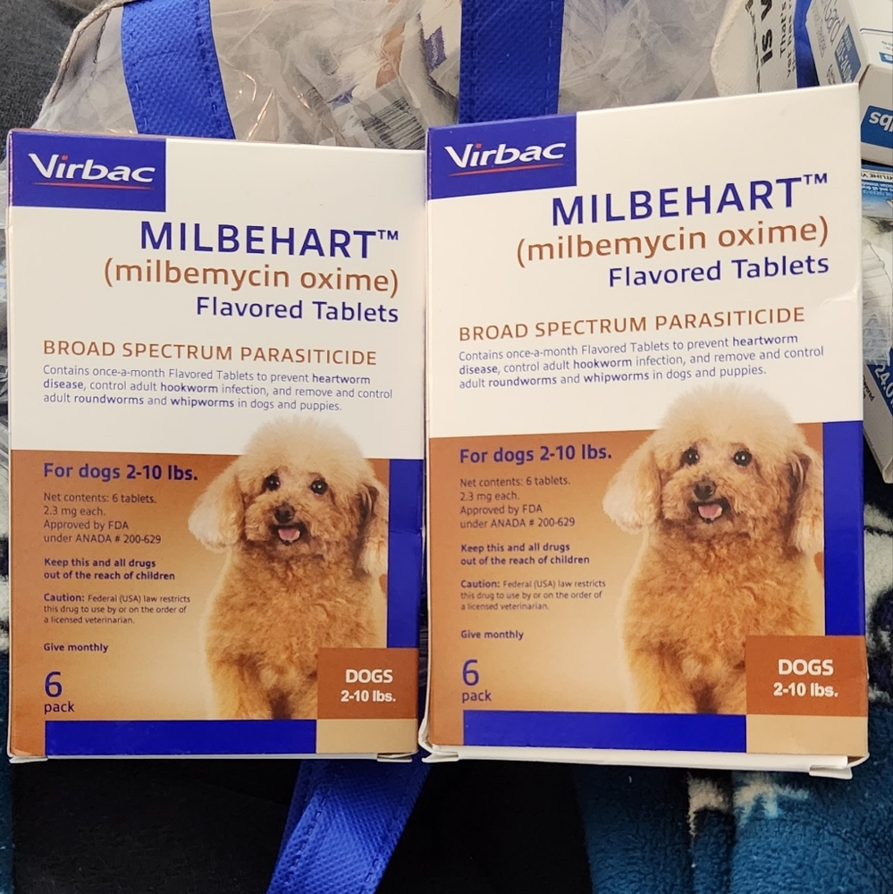 Milbehart Dogs 2-10lbs Heartworm Tab Two 6 Packs